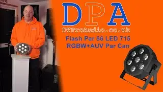 Flash Par 56 LED 715 RGBW+AUV Par Can Uplighter Unbxoing and Demo | DYProAudio