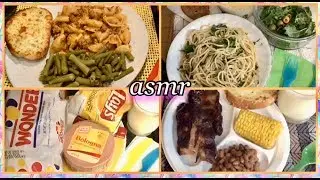 Quiet One Hour ASMR whisper 🎧 Simple Supper Tonight compilation