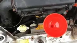 Replacing the engine coolant (antifreeze) (cylinder block).