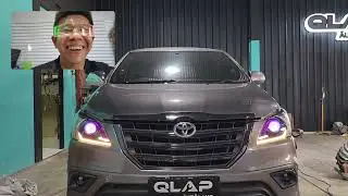 #innova The only one at Salatiga🔥// Custom dan Upgrade Headlamp Slimframe FullRGB Simple&Suka-Suka⚡️