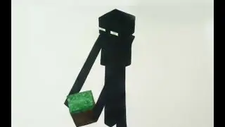 How to Draw/Paint Enderman - Minecraft
