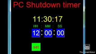 Pc shutdown timer in tkinter python