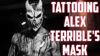 Tattoo of Alex Terrible's mask