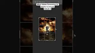 Photoshop Ai completes: HALO 2 Cover Art [Generative Fill]  