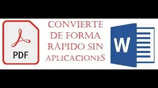 📝📰📰COMO CONVERTIR UN ARCHIVO PDF A WORD SIN PROGRAMAS DE FORMA SENCILLA SIN CONEXIÓN A INTERNET 📝📝