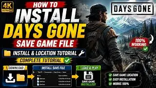 🎮 How To Install 100% Save Game in Days Gone (2026 Complete Guide) |save game location |