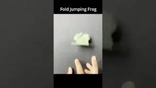 Jumping Frog Origami Paper Folding Tutorial #jumpingpaperfrog  #origamieasy #origamifrog #shorts