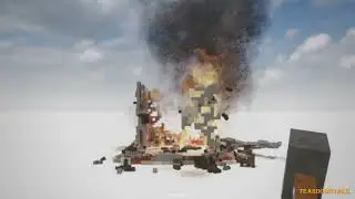 Realistic Tiny House In Fire | Teardown #teardown #teardownmods #shorts