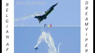 🔵 Belgian AF F-16 Dream Viper Firing Lots of Flares at Sanicole Airshow