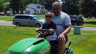 Tj's first ride and drive in a tractor! 🚜 #toddler  #TractorFun #simplejoys #familytime #happiness
