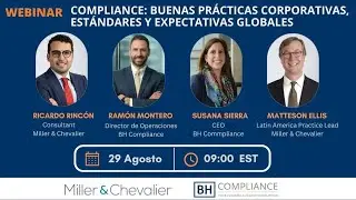 Webinar "Compliance: Buenas Prácticas corporativas, estándares y expectativas globales"