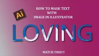 HOW TO MASK TEXT WITH IMAGE #photoshop #illustrator #tutorial #youtube #edit #graphicdesignsoftware