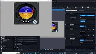 GL Studio 8.1 Altitude Direction Indicator (ADI) Demo with GUI Test