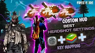 BLUESTACKS 5 ✔ BEST SETTING + KEY MAPPING🌙 FOR FREE FIRE | BEST CUSTOM HUD👽 | BLUESTACKS 5