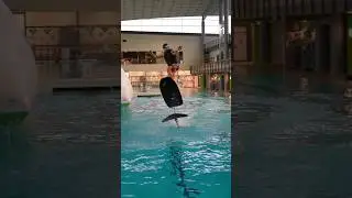Testing Lift Efoil in the pool in Trondheim #efoil