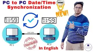 Date and Time Synchronization from PC to PC | How to Update date and time using CMD | New Concept 😍🔥