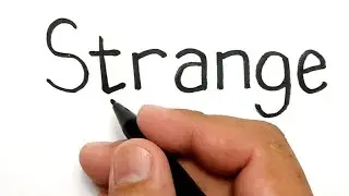 VERY EASY !, How to turn words STRANGE into DOCTOR STRANGE avengers endgame cartoon for kids