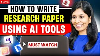 🔴LIVE: Write research paper using AI tools🔥