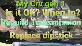 Can we rebuild transmission  & dipstick replacement on crv gen 1 for shift or reverse delay & shock?