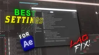 Best Settings for After Effects | Lag FIx Tutorial