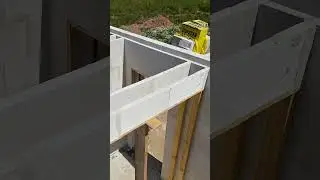 Кладка газобетона . Монолитные пояса и перемычки . #строительстводомов #домизгазобетона #газобетон
