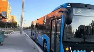 Автобус НефАЗ-5299-40-52 следует по маршруту с9 ”Капотня - Донецкая ул., 26 - Капотня”