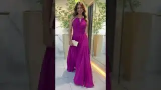 Russian Long Pink Wedding Dress Collection