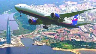 Перелёт Владивосток - Санкт-Петербург. Прямой рейс Аэрофлота. Boeing 777-300(ER)