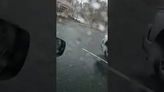 Сила природы: захватывающие кадры града! #влог #жизньвсша #град
