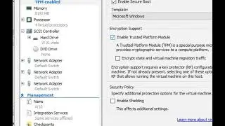 How to enable TPM in Hyper-V.