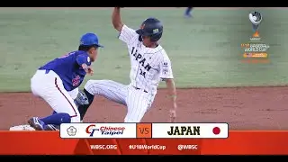 Highlights: Chinese Taipei vs Japan - WBSC U-18 Baseball World Cup - Opening Round