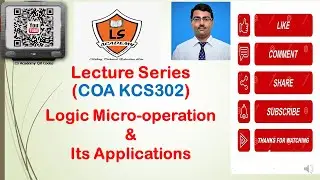 AKTU EXAM |COA KCS302 | logic micro-operation & its applications | COA Lecture Series