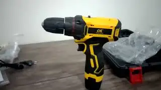  Video Unboxing of OK Cordless Drill Model K1219--k1219ویدیو انباکس دریل شارژی اوکی مدل 