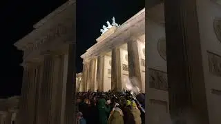 Argentina wins the World Cup - celebrating in Berlin Germany