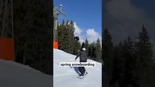 spring snowboarding #shorts #snowboarding #spring #snow