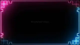 Neon lights animation background template, neon background effect, Neon animation border background