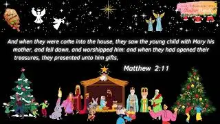 Matthew 2:11  Christmas Bible Verse || Bible Verse || Christian Projects