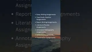 Types of Assignment You Must Know #shortvideo