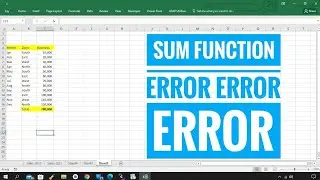 Hidden Error Of Sum Function In Excel