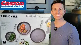 COSTCO- Henckels Capri Granitium 3-pack Review & Test!  Fry/Sautee/ skillet pans