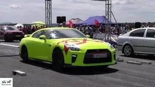 Nissan GT-R R35 vs Skoda Octavia Drag race 🚦🚗💥💨💥 1/8 mile
