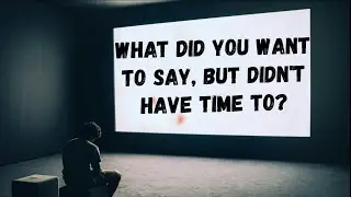 Diary of an anonymous person.Entry #1.What did you want to say, but didn't have time to?