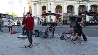 УЛИЧНЫЕ МУЗЫКАНТЫ ПИТЕРА ГЛЕБ ВАСИЛЬЕВ (2) и гр.ШУМНЫЕ СОСЕДИ 15.07.24.