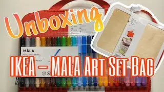 Ikea Mala Portable Drawing Case | Ikea Mala Felt Tip Pens | Unboxing and Review