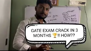 GATE EXAM CRACK IN 3 months ❤️‍🔥😱