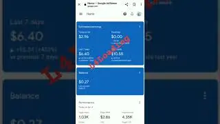 Adsense loading, Payment Received Video