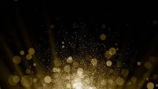 Gold Particle Bokeh Motion Background Loop | in 4K