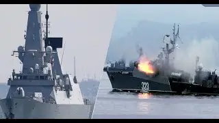 Видео обстрела эсминца ВМС Великобритании, однако, в Лондоне этот факт опровергают