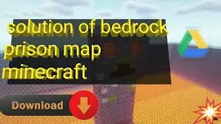 download+ solution of the hardest bedrock prison escape for mcpe 1.18