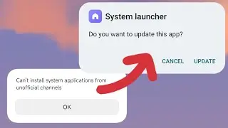 How to bypass Can't install system applications from unofficial channels on HyperOS